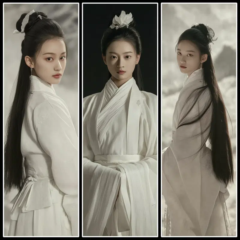 Ultra Detailed Hanfu Girl Wall Art Aesthetic in 8K Quality