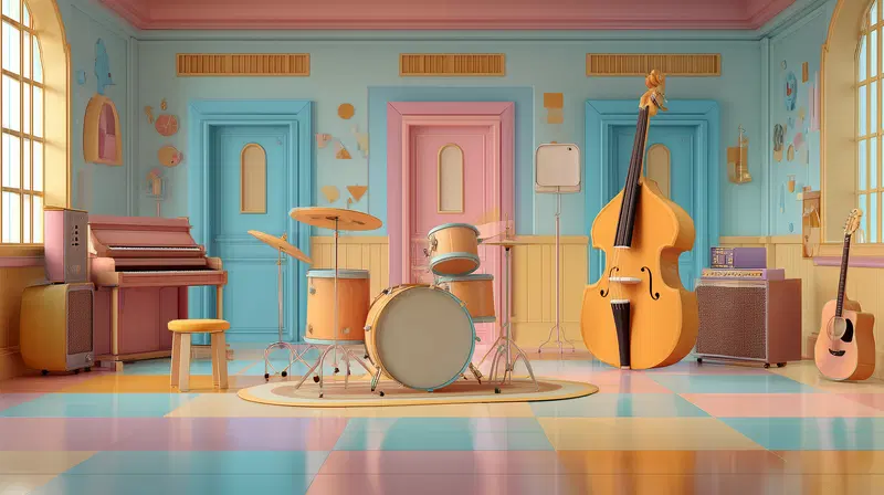 Colorful Music Room Decor Ideas for Kids' Aesthetic