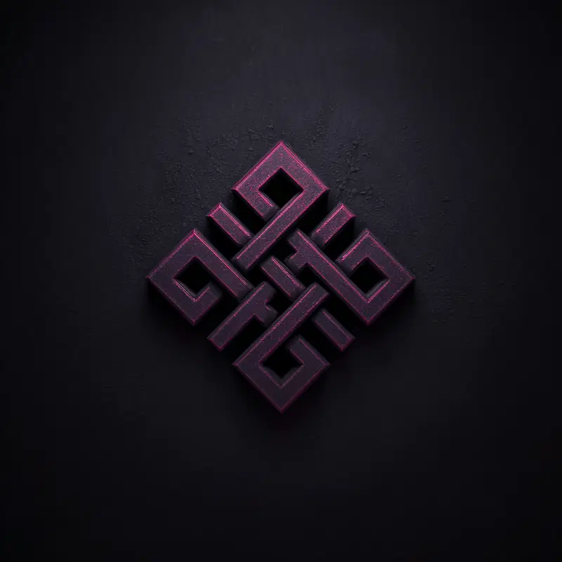 Modern Minimalist Magenta Geometric Wall Art Decor