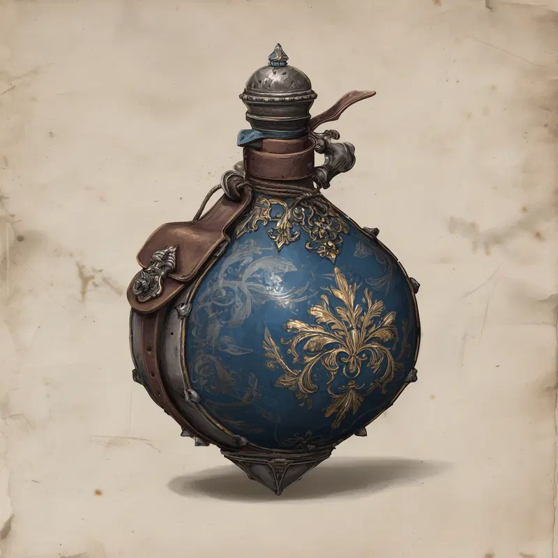 Medieval Flask Game UI Printable Wall Art Decor Aesthetic