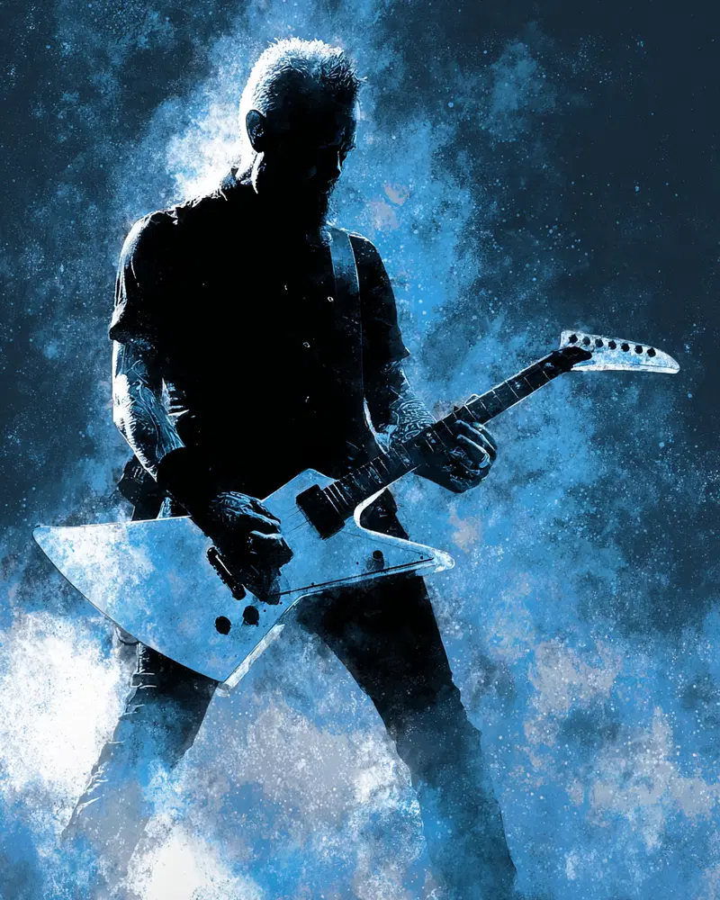 1980s Rock Icon Wall Art Printable Decor Aesthetic