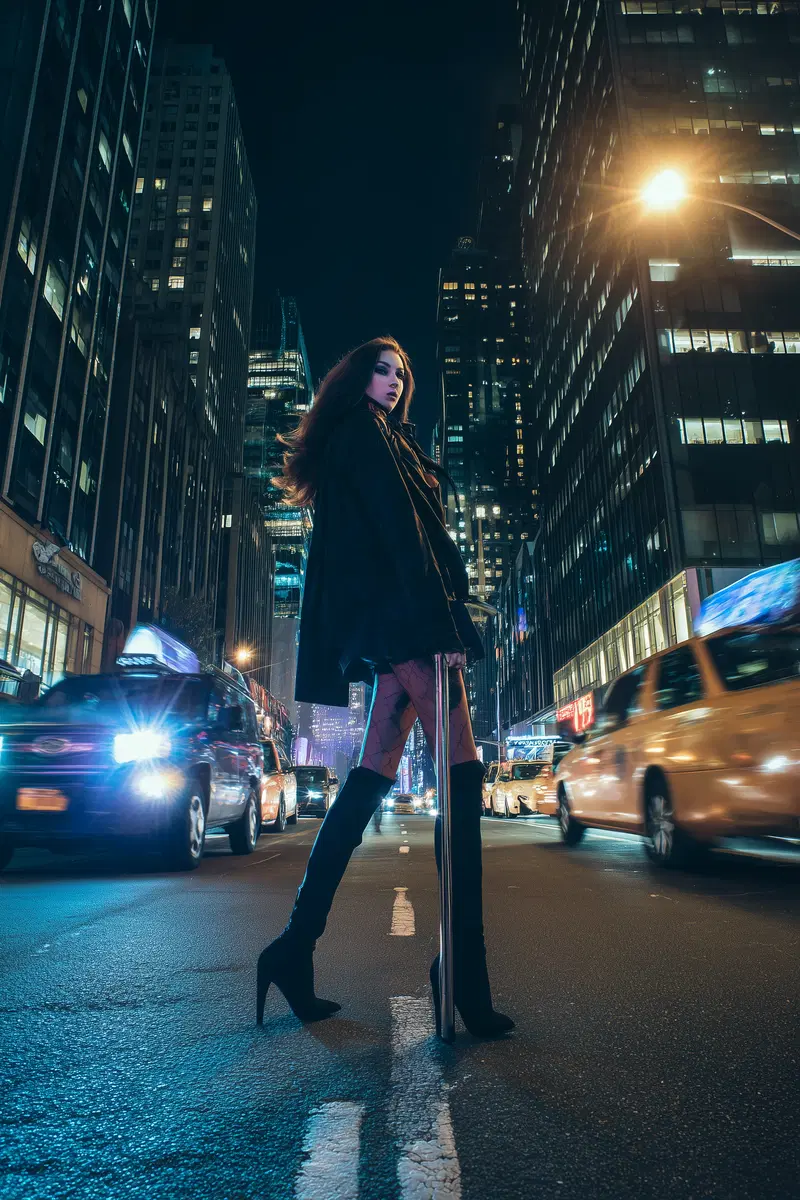 New York City Night Lights Wall Art Aesthetic