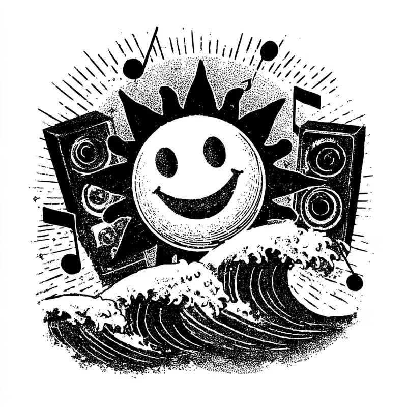 Vintage Punk Rock Minimalist Wall Art Print Decor