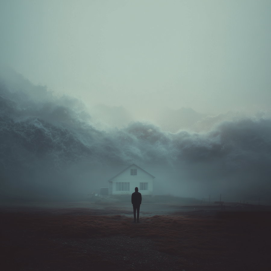 Surreal photograph of a dreamy landscape with soft lighting