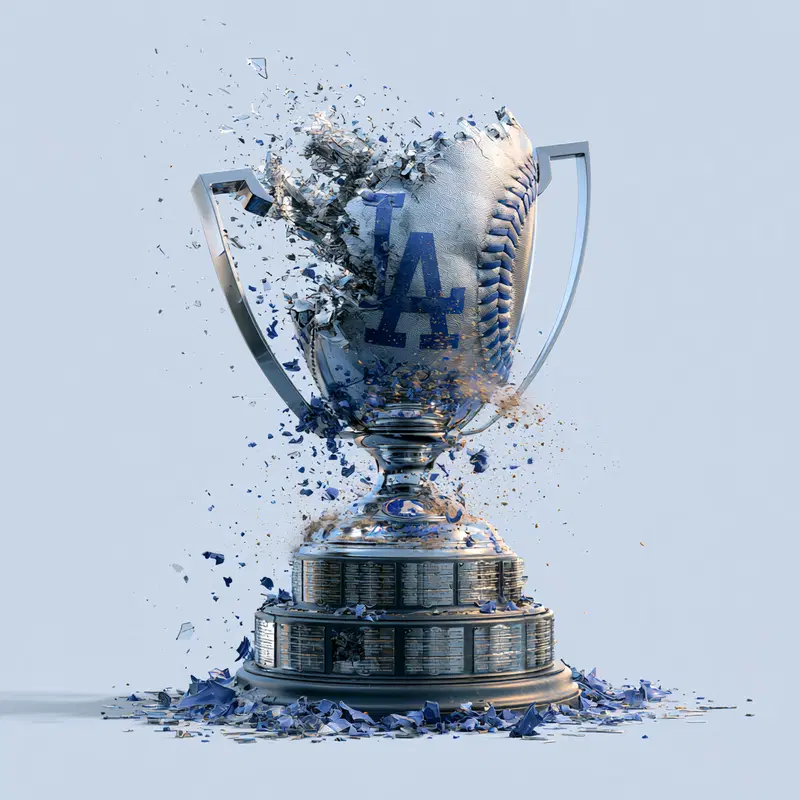 Dynamic Sports Trophy Representation with Shattered Effects