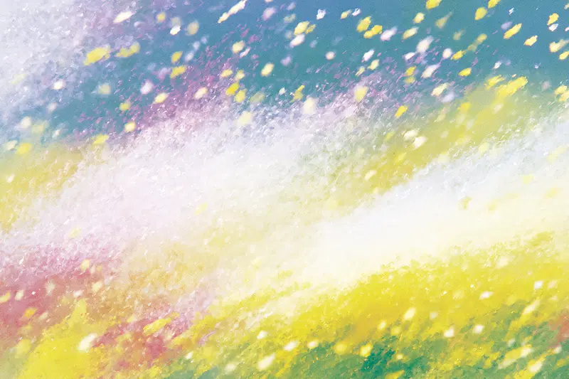 Abstract Colorful Art with Soft Blurred Texture and Light Splashes