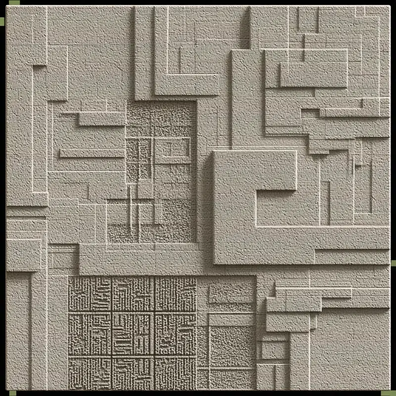 Intricate Textured Patterns in Neutral Tones