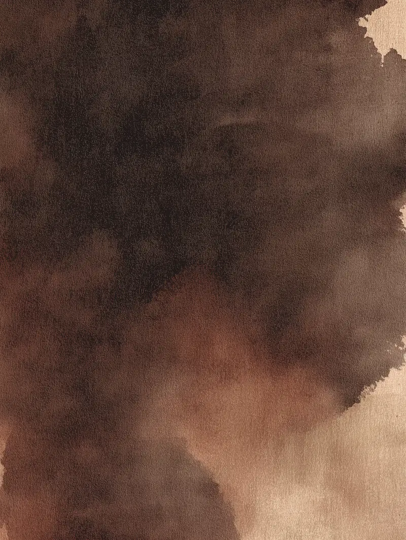 Abstract watercolor texture in warm brown and beige tones on paper