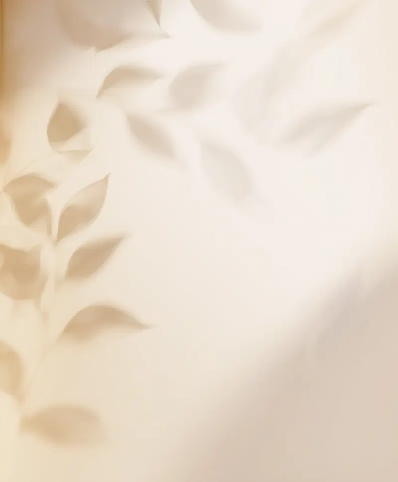 Soft and subtle abstract leaf shapes with warm beige tones
